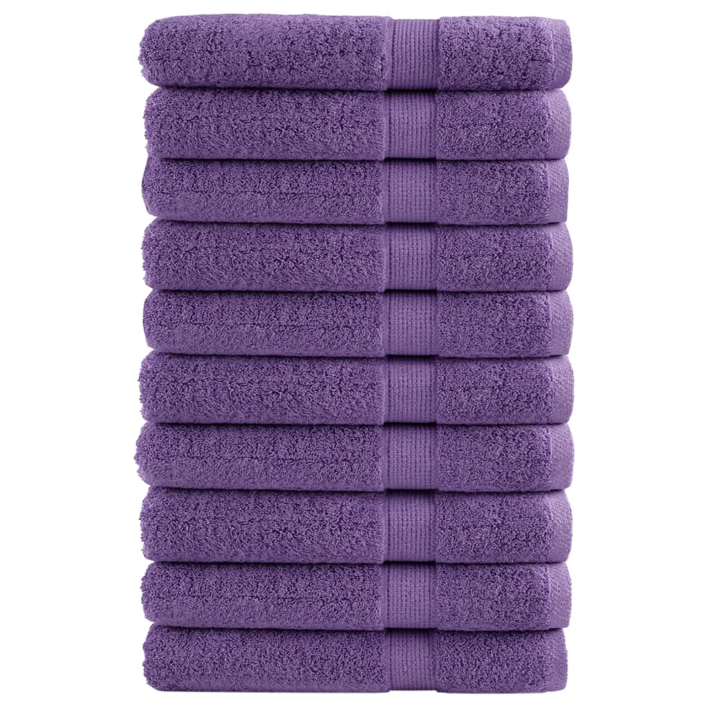 Rankšluosčiai SOLUND, 10vnt., violetiniai, 100x200cm, 600g/m²