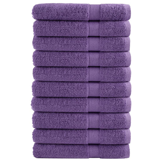 Rankšluosčiai SOLUND, 10vnt., violetiniai, 100x200cm, 600g/m²