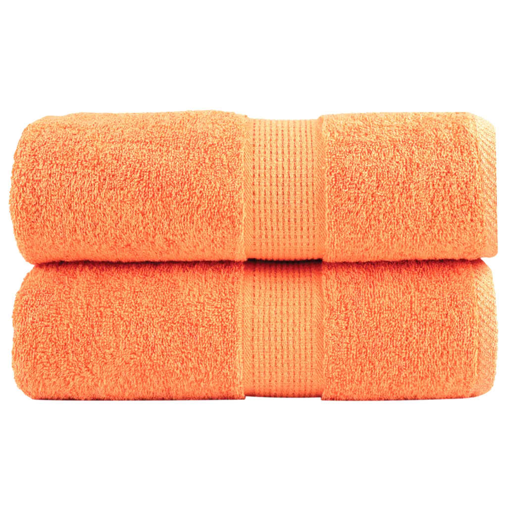 Aukščiausios kokybės rankšluosčiai SOLUND, 2 vnt., oranžiniai, 30x30 cm, 600 g/m²