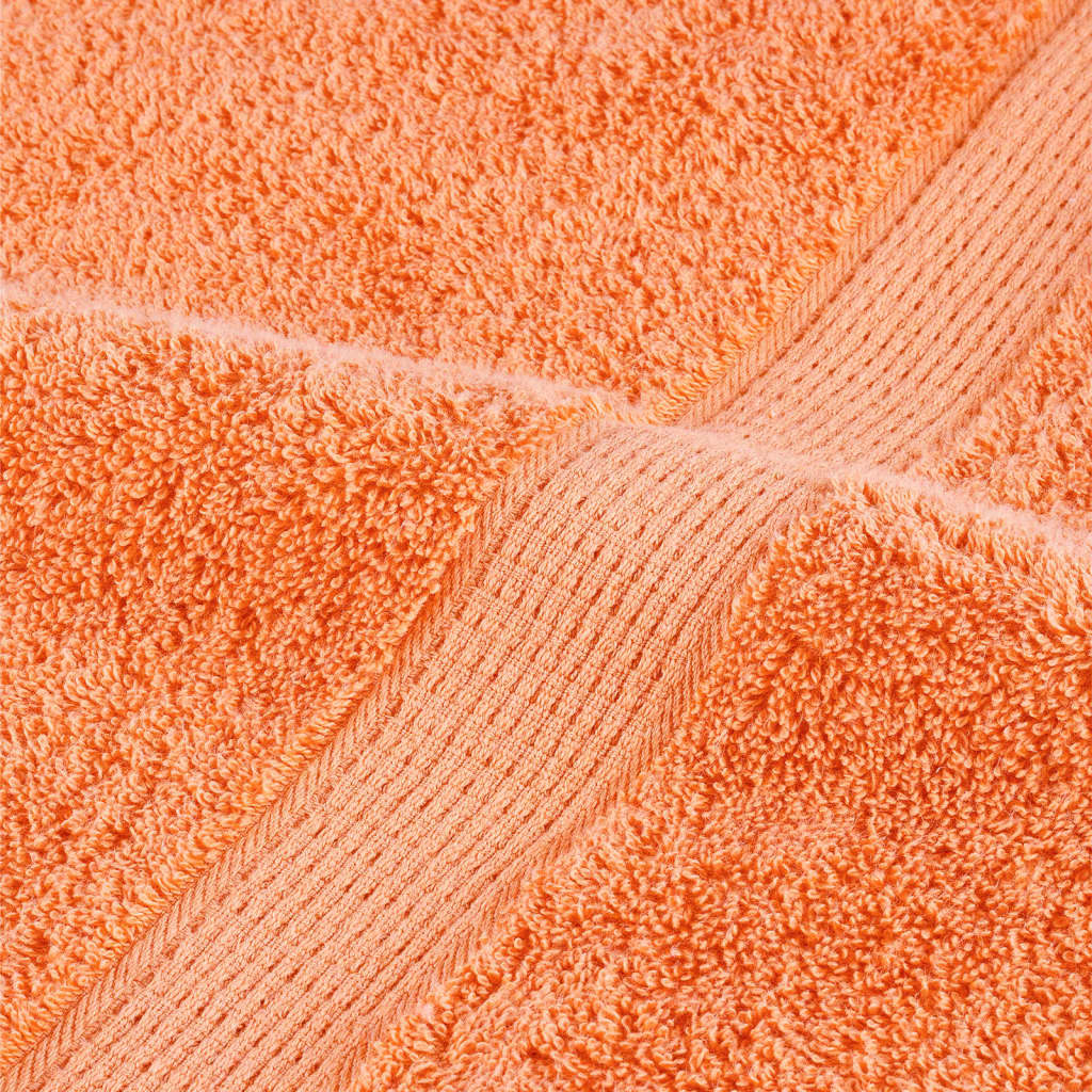 Aukščiausios kokybės rankšluosčiai SOLUND, 10 vnt., oranžiniai, 30x30 cm, 600 g/m²