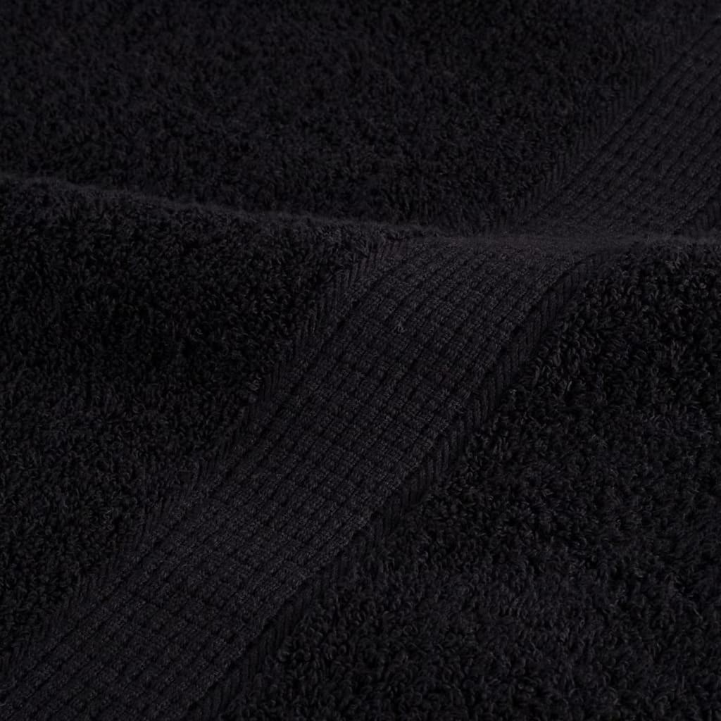 Svečių Rankšluostis SOLUND 10 pcs Juoda 15 x 21 cm 550 gsm