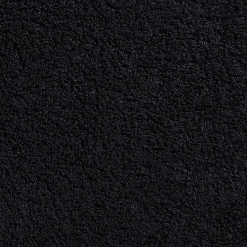 Aukščiausios kokybės svečių rankšluosčiai SOLUND, 2 vnt., juodi, 30x50 cm, 600 g/m²