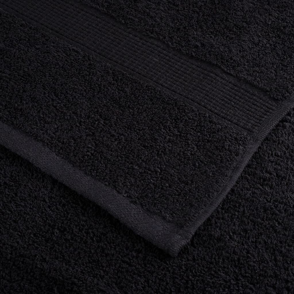 Rankšluosčiai SOLUND, 4vnt., juodi, 100x200cm, 600g/m²