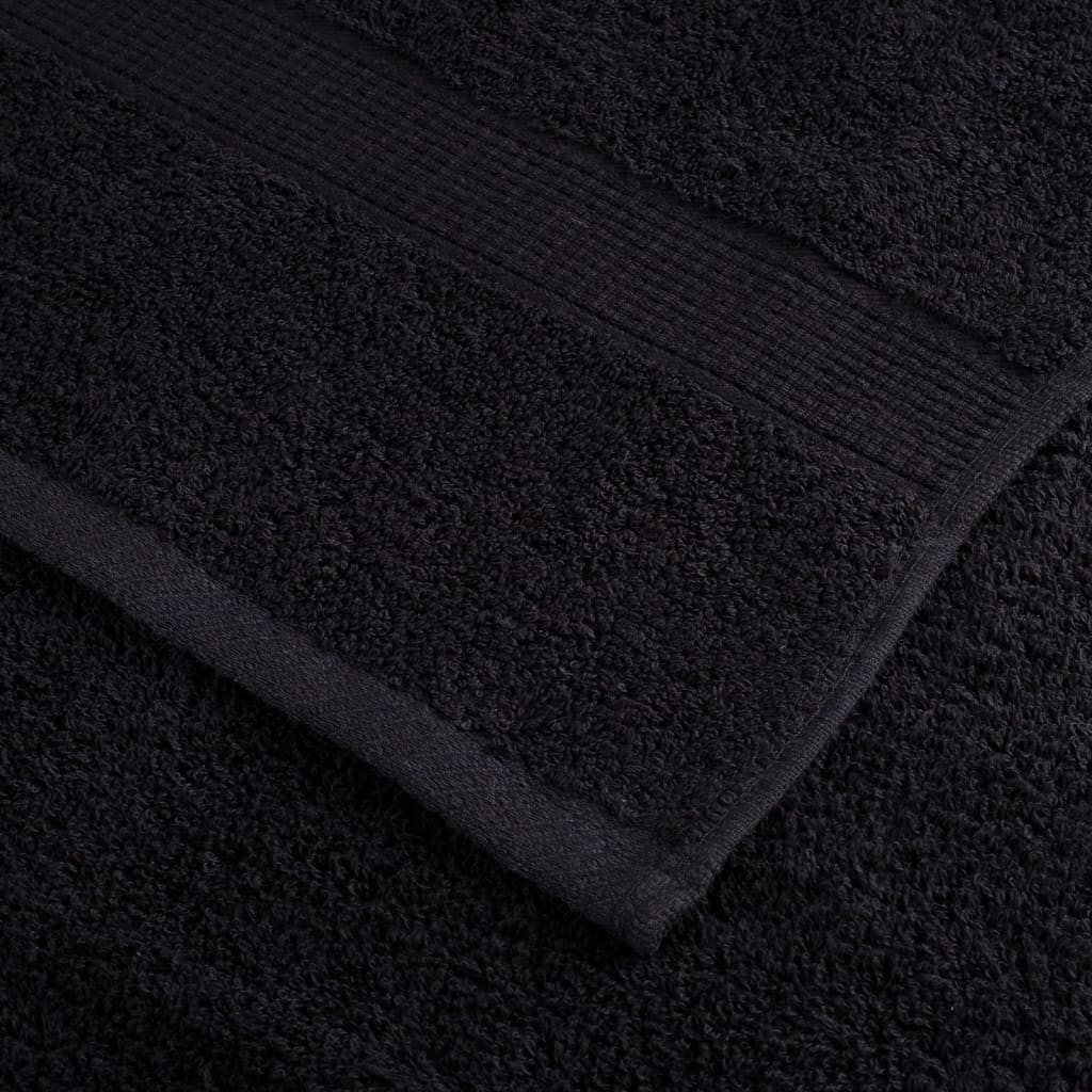 Rankšluosčiai SOLUND, 10vnt., juodi, 100x200cm, 600g/m²