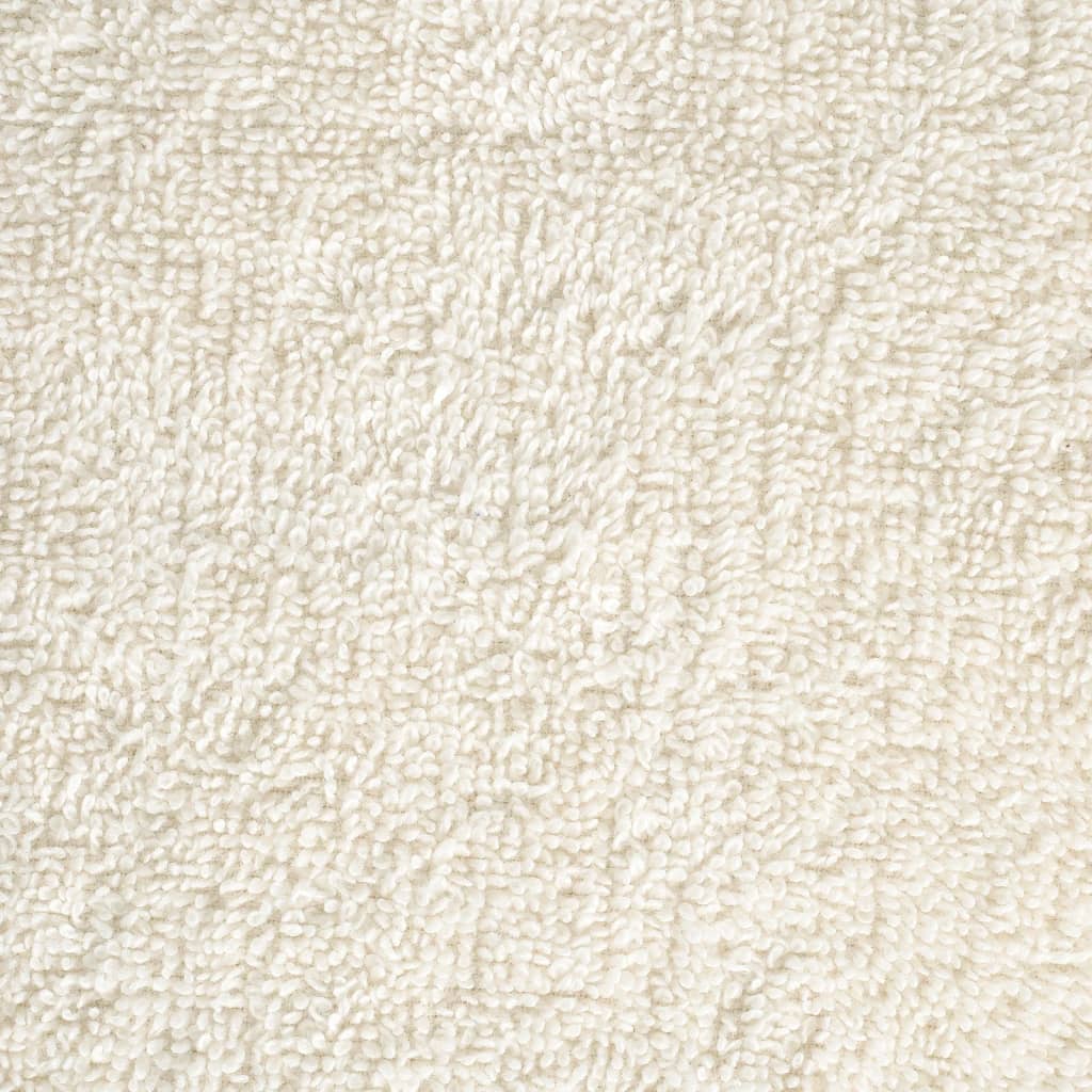 Aukščiausios kokybės rankšluosčiai SOLUND, 4 vnt., kreminės spalvos, 50x100 cm, 600 g/m²