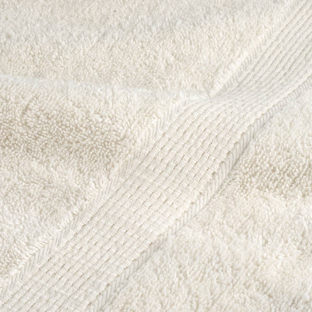 Rankšluosčiai SOLUND, 2vnt., kreminiai, 100x200cm, 600g/m²