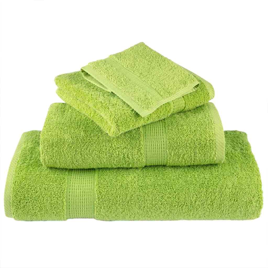 Svečių Rankšluostis SOLUND 2 pcs Žalia 15 x 21 cm 550 gsm
