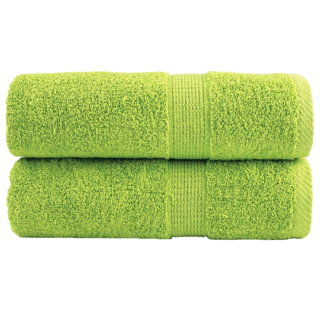 Aukščiausios kokybės rankšluosčiai SOLUND, 2 vnt., žali, 30x30 cm, 600 g/m²