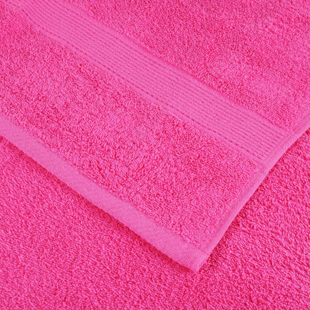 Pirties rankšluosčiai SOLUND, 2vnt., rožiniai, 80x200cm 600g/m²