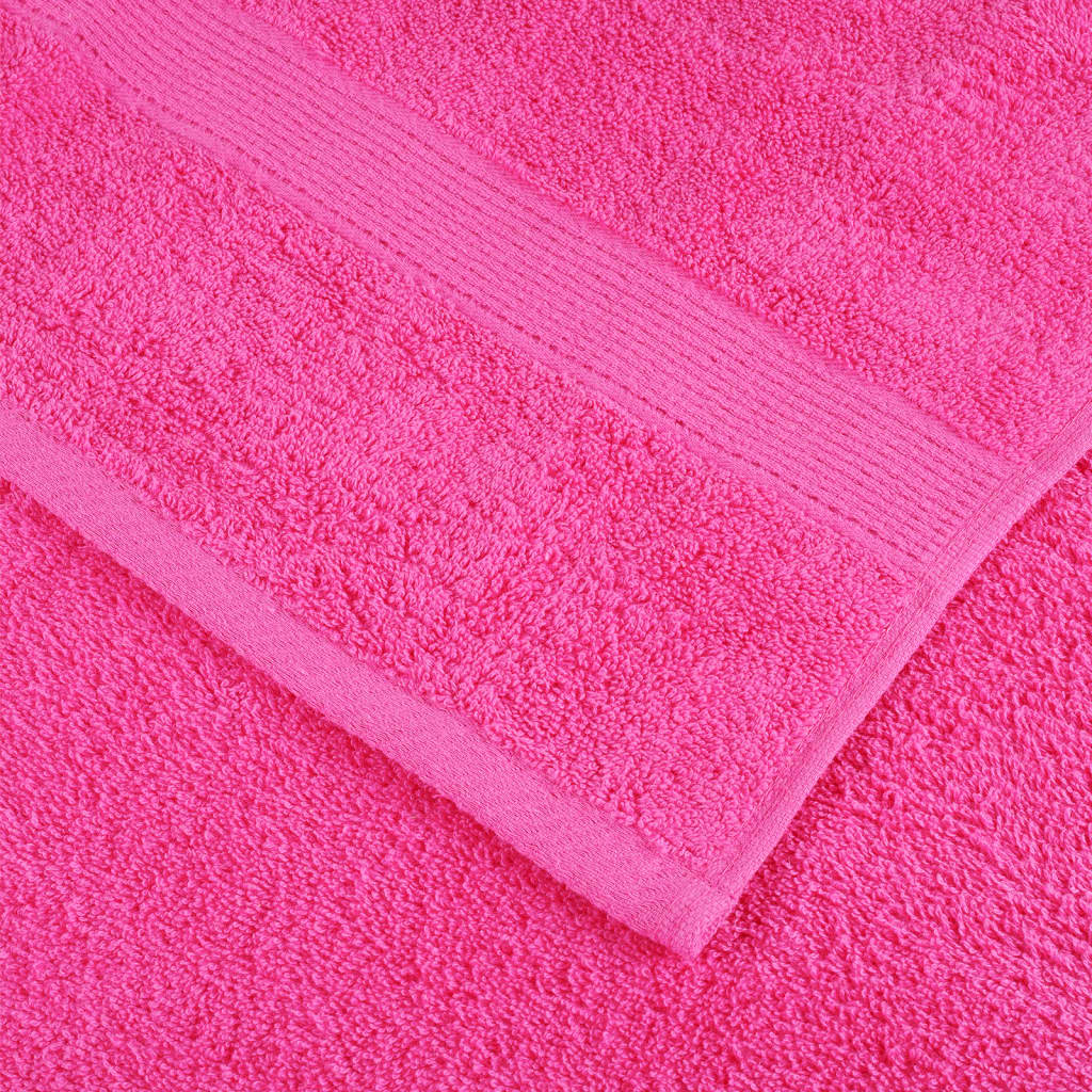 Rankšluosčiai SOLUND, 4vnt., rožiniai, 100x200cm, 600g/m²