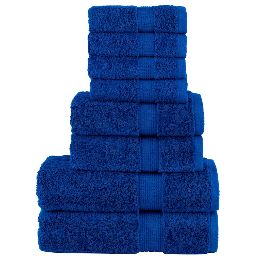 Rankšluosčių rinkinys SOLUND, 8vnt., mėlyni, 600g/m²