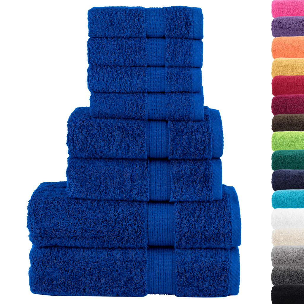 Rankšluosčių rinkinys SOLUND, 8vnt., mėlyni, 600g/m²