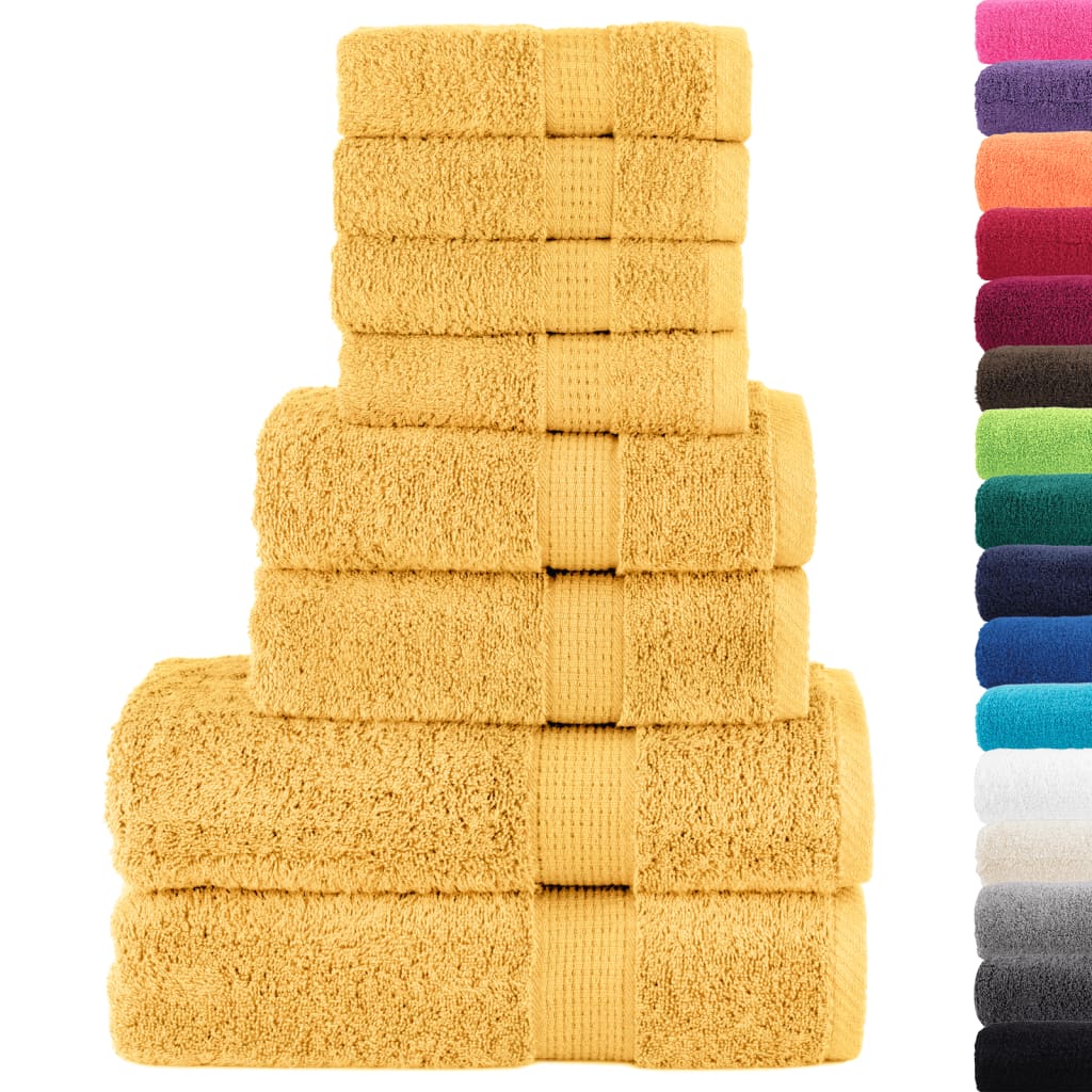 Rankšluosčių rinkinys SOLUND, 8vnt., auksiniai, 600g/m²