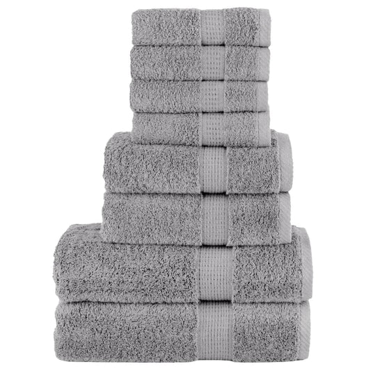 Rankšluosčių rinkinys SOLUND, 8vnt., pilki, 600g/m²