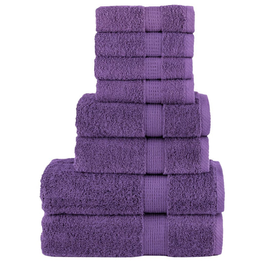 Rankšluosčių rinkinys SOLUND, 8vnt., violetiniai, 600g/m²