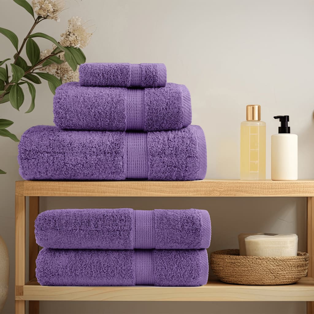 Rankšluosčių rinkinys SOLUND, 8vnt., violetiniai, 600g/m²