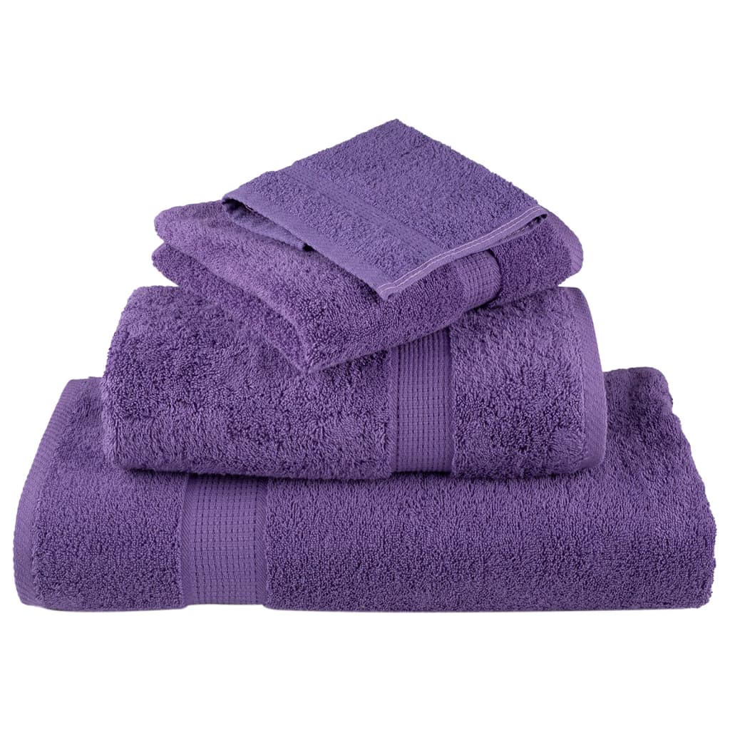 Rankšluosčių rinkinys SOLUND, 8vnt., violetiniai, 600g/m²