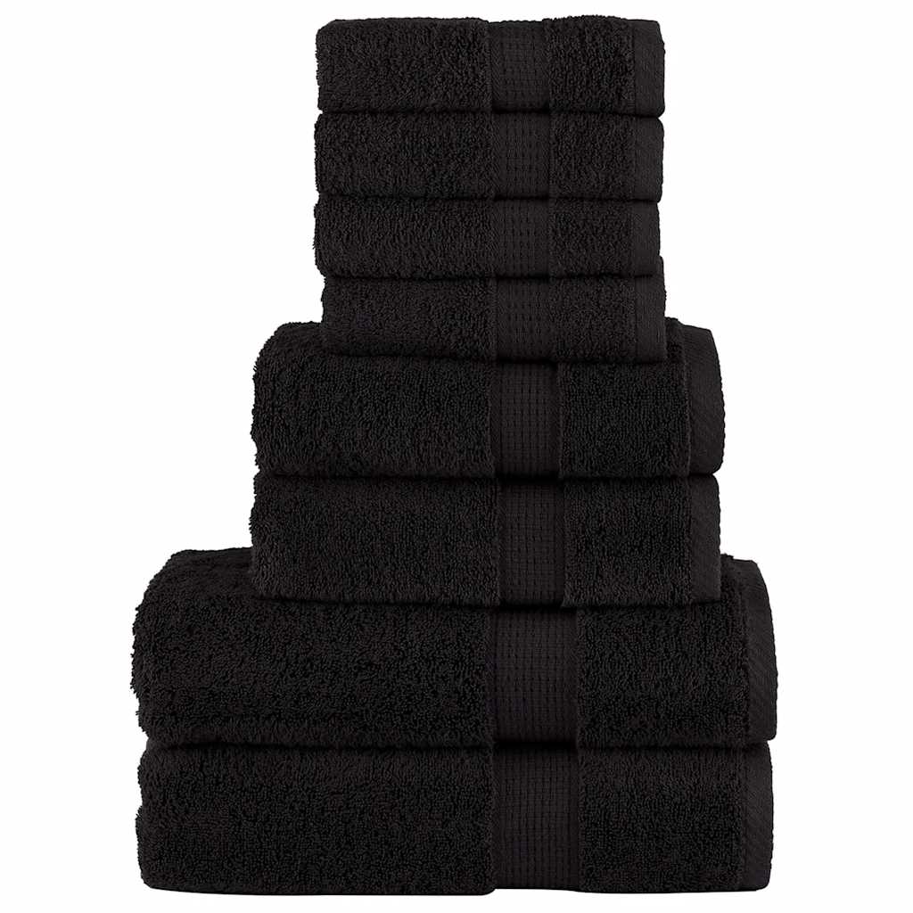 Rankšluosčių rinkinys SOLUND, 8vnt., juodi, 600g/m²