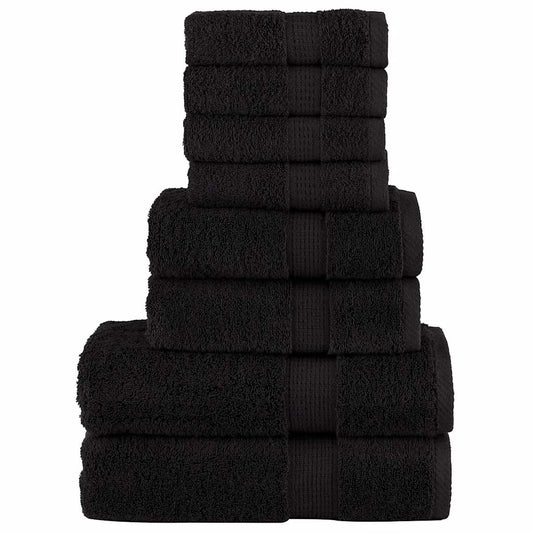 Rankšluosčių rinkinys SOLUND, 8vnt., juodi, 600g/m²