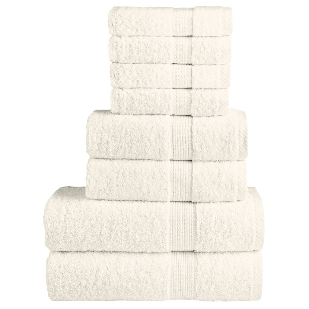 Rankšluosčių rinkinys SOLUND, 8vnt., kreminiai, 600g/m²