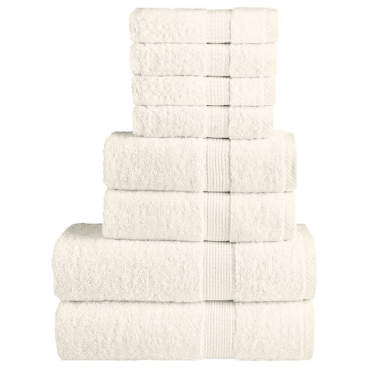 Rankšluosčių rinkinys SOLUND, 8vnt., kreminiai, 600g/m²