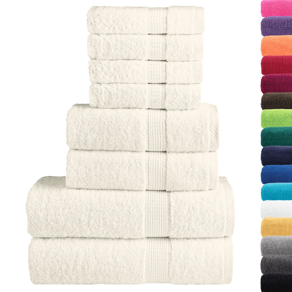 Rankšluosčių rinkinys SOLUND, 8vnt., kreminiai, 600g/m²