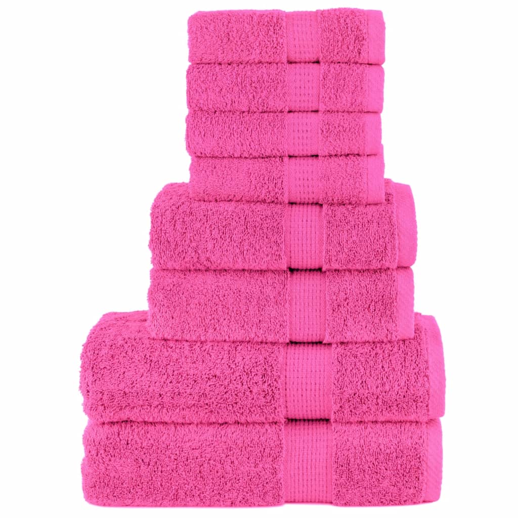 Rankšluosčių rinkinys SOLUND, 8vnt., rožiniai, 600g/m²