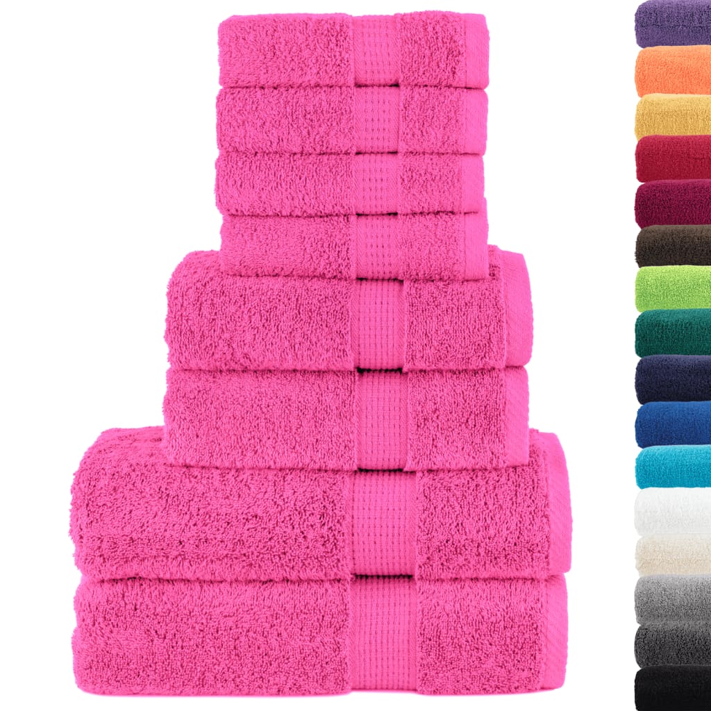 Rankšluosčių rinkinys SOLUND, 8vnt., rožiniai, 600g/m²