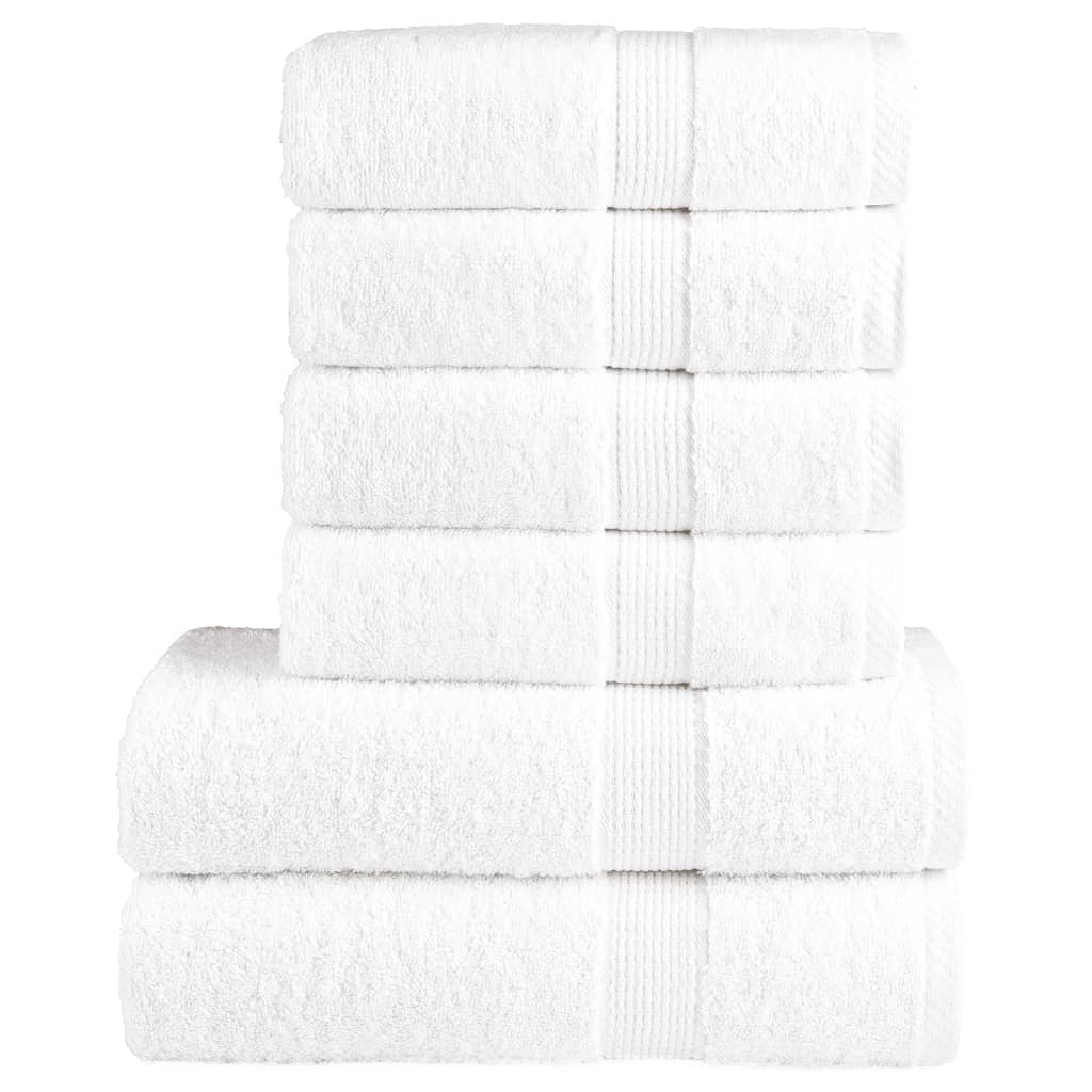 Rankšluosčių rinkinys SOLUND, 6vnt., balti, 600g/m²