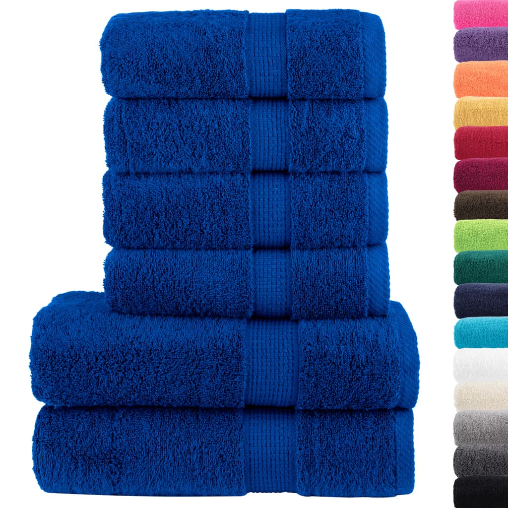 Rankšluosčių rinkinys SOLUND, 6vnt., mėlyni, 600g/m²