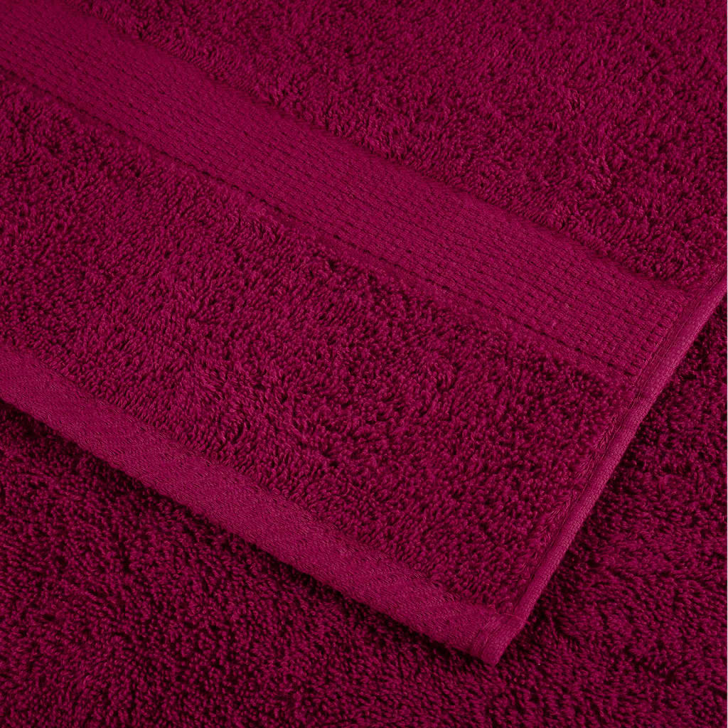 Rankšluosčių rinkinys SOLUND, 6vnt., tamsiai raudoni, 600g/m²