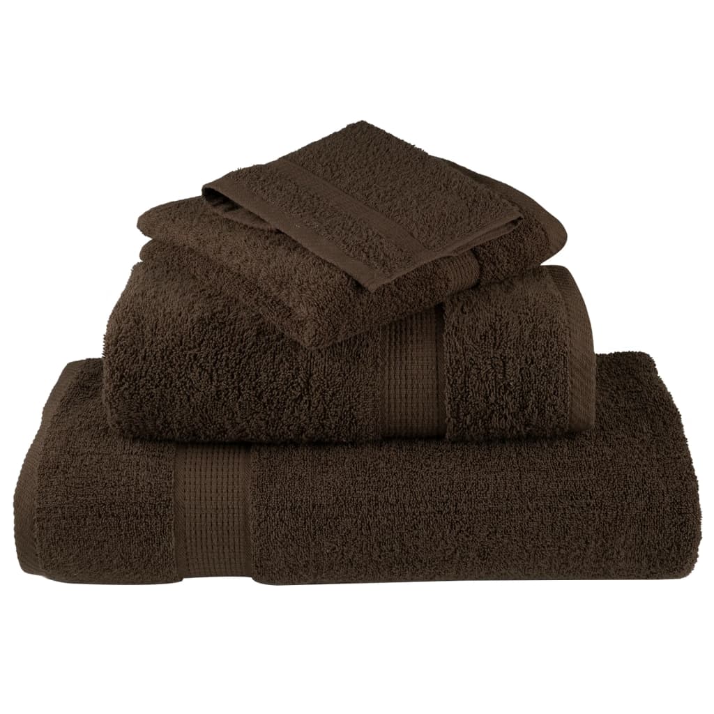 Rankšluosčių rinkinys SOLUND, 6vnt., rudi, 600g/m²