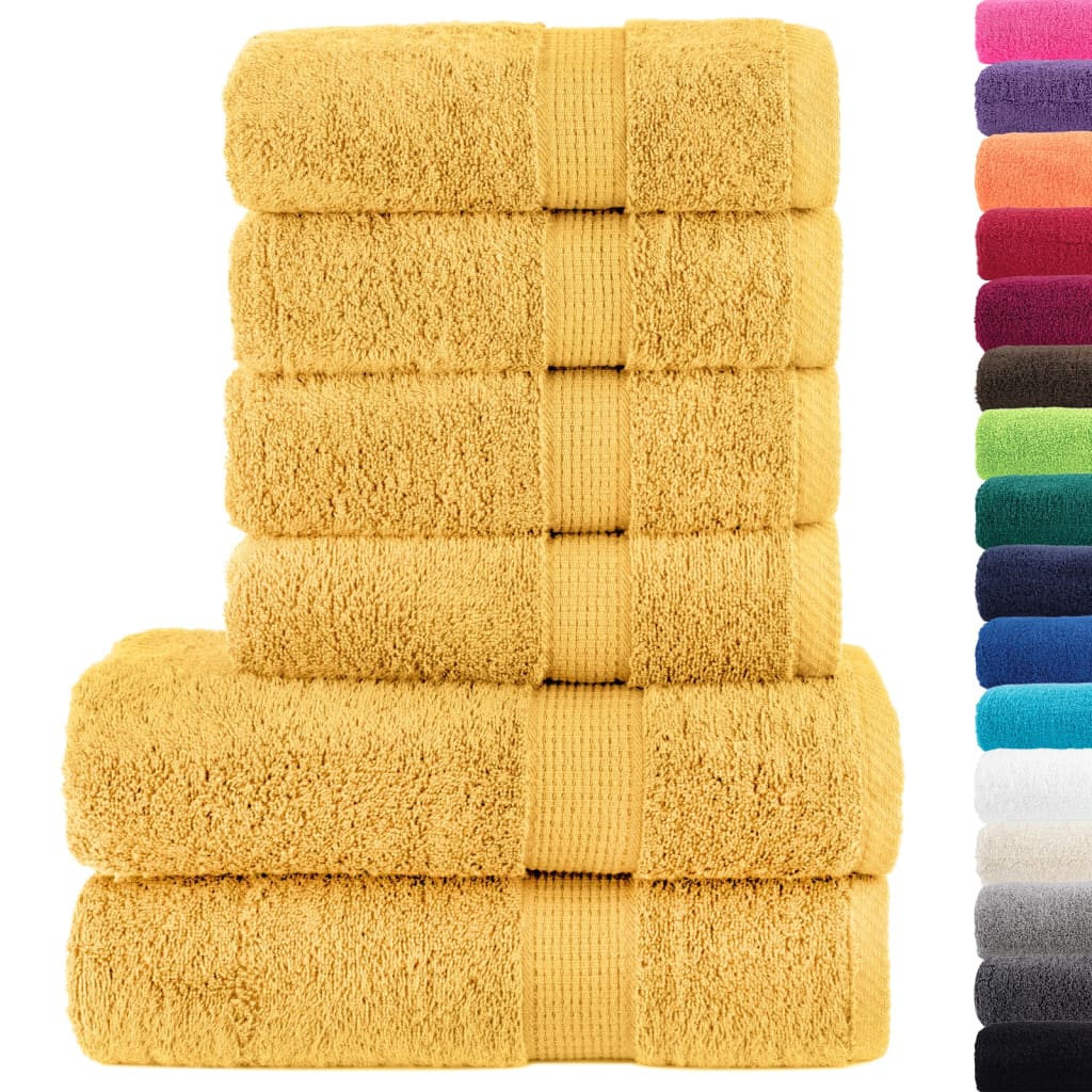 Rankšluosčių rinkinys SOLUND, 6vnt., auksiniai, 600g/m²