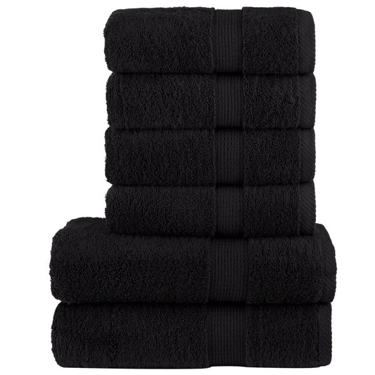 Rankšluosčių rinkinys SOLUND, 6vnt., juodi, 600g/m²