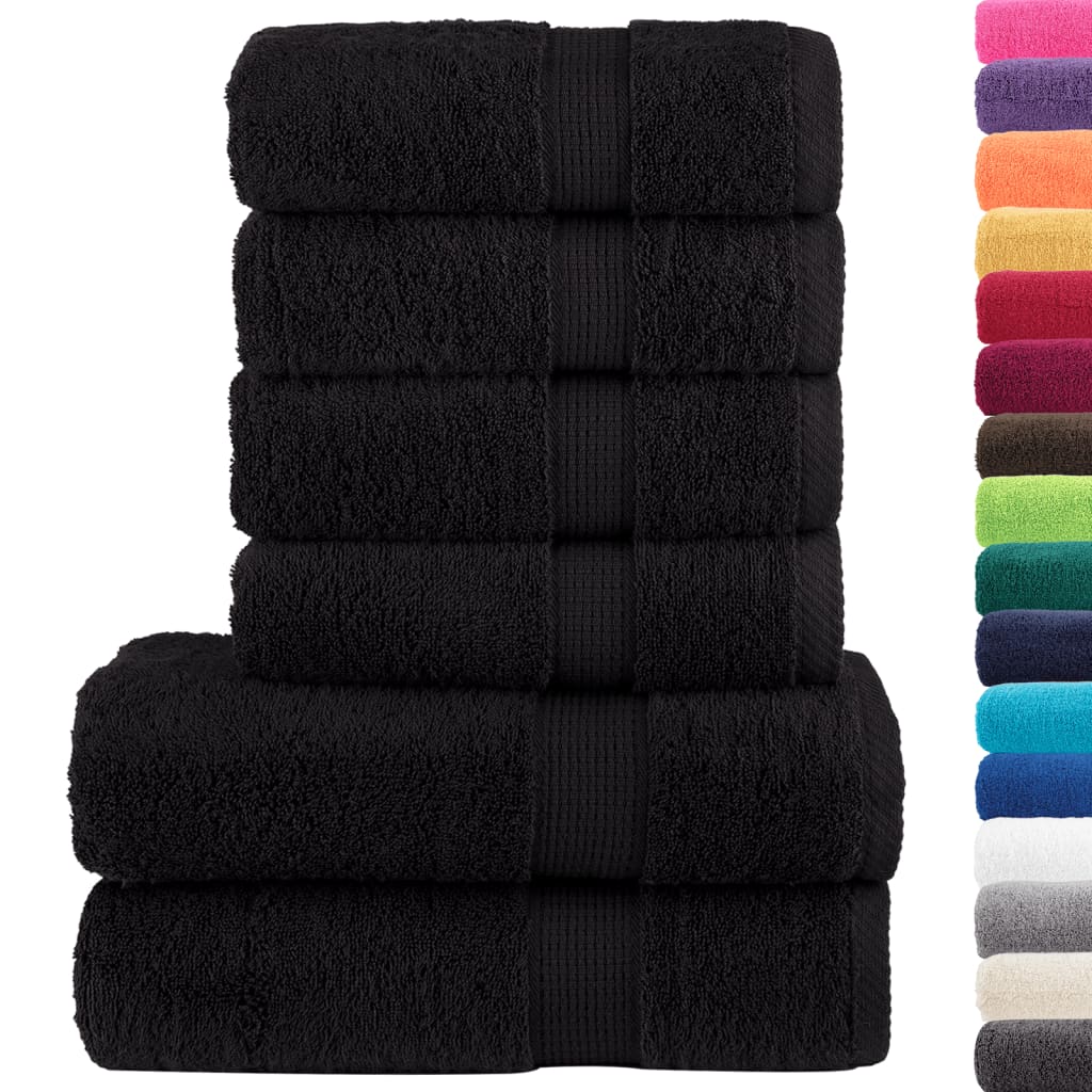 Rankšluosčių rinkinys SOLUND, 6vnt., juodi, 600g/m²