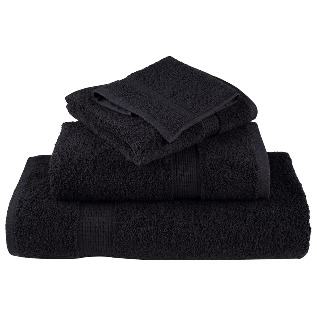 Rankšluosčių rinkinys SOLUND, 6vnt., juodi, 600g/m²