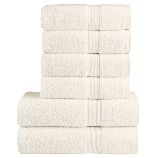 Rankšluosčių rinkinys SOLUND, 6vnt., kreminiai, 600g/m²