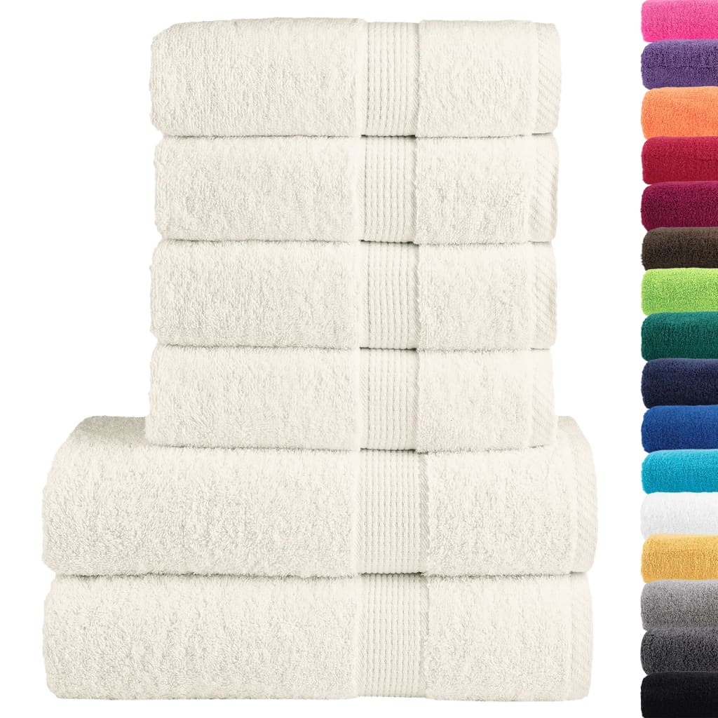 Rankšluosčių rinkinys SOLUND, 6vnt., kreminiai, 600g/m²