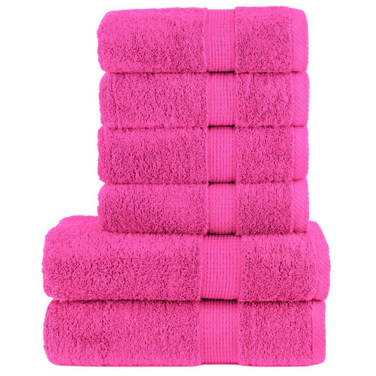 Rankšluosčių rinkinys SOLUND, 6vnt., rožiniai, 600g/m²