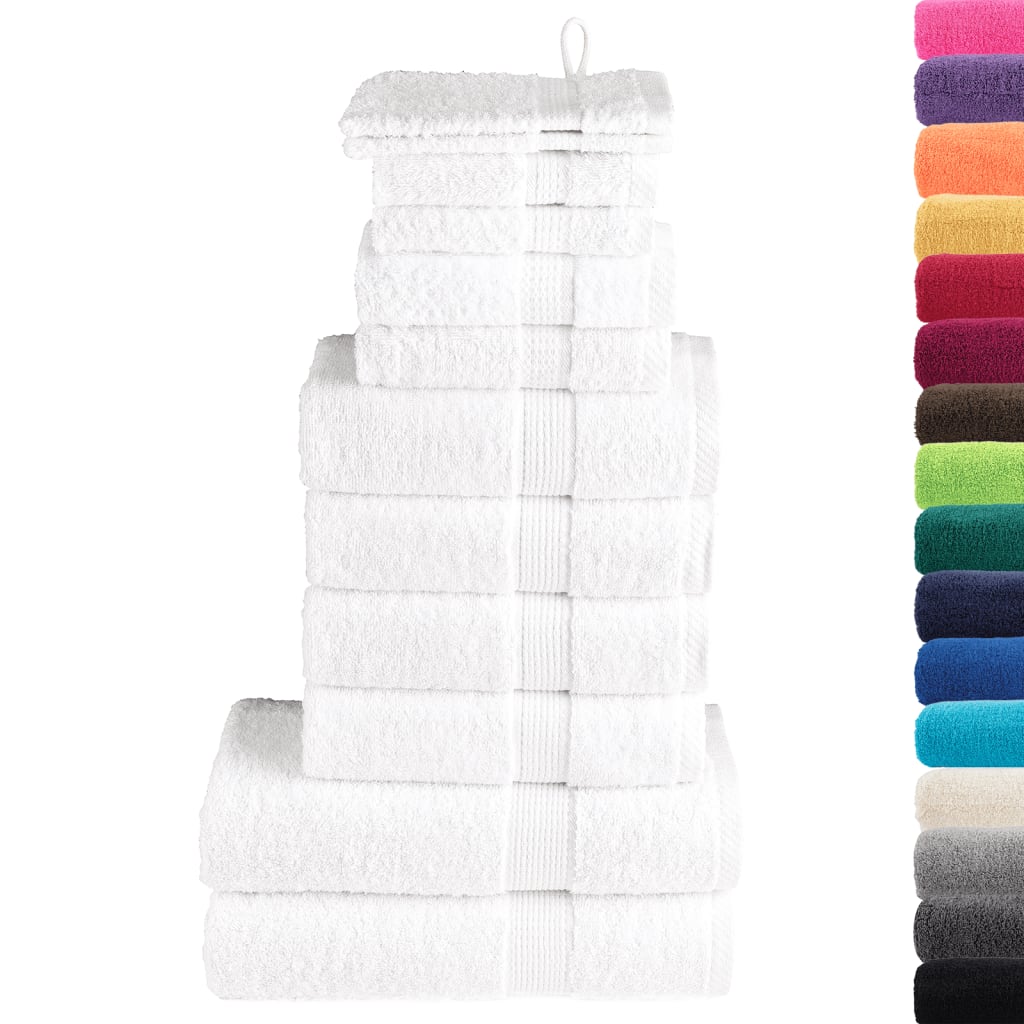 Rankšluosčių rinkinys SOLUND, 12vnt., balti, 600g/m²