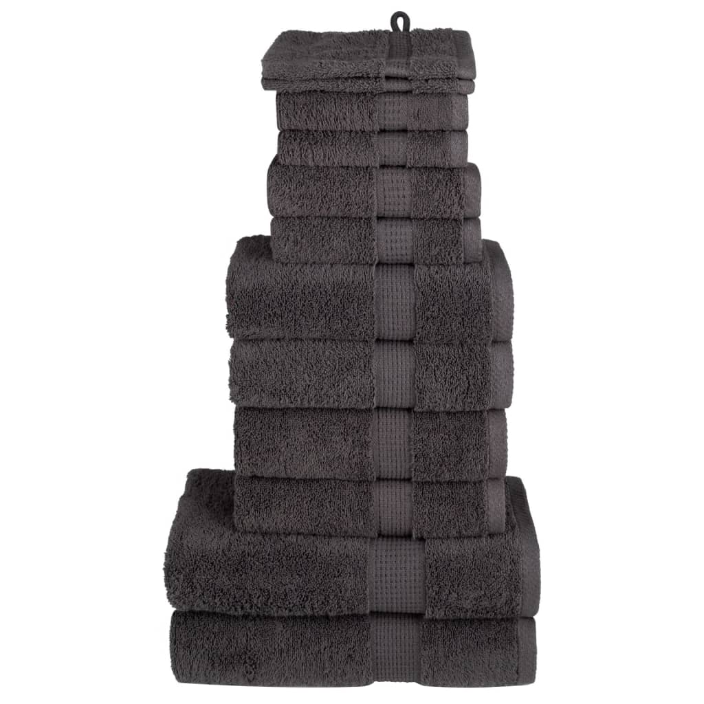 Rankšluosčių rinkinys SOLUND, 12vnt., antracito, 600g/m²