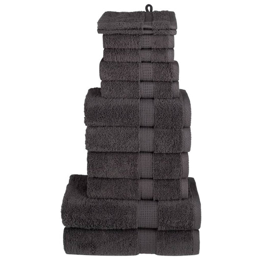 Rankšluosčių rinkinys SOLUND, 12vnt., antracito, 600g/m²