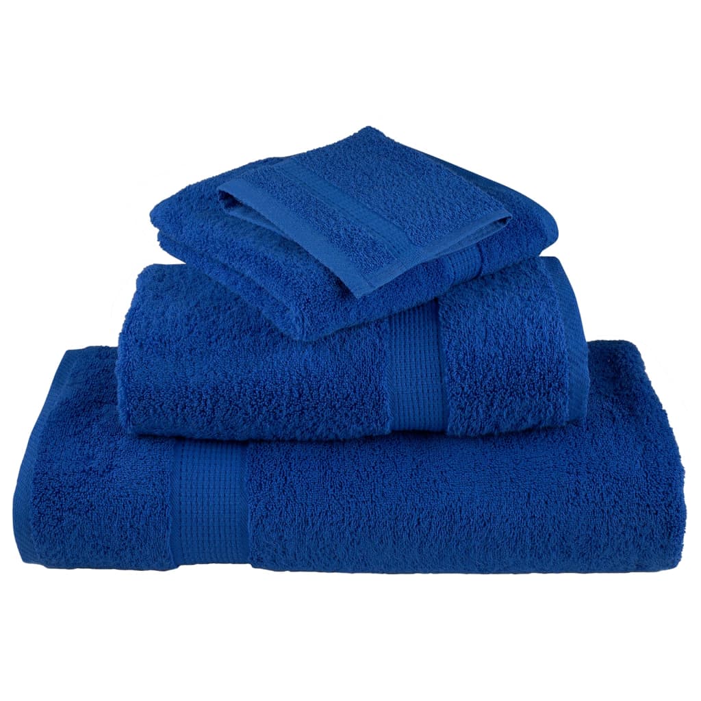Rankšluosčių rinkinys SOLUND, 12vnt., mėlyni, 600g/m²