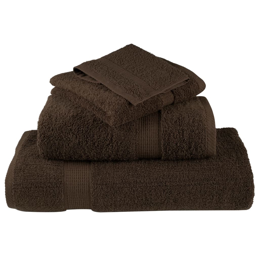 Rankšluosčių rinkinys SOLUND, 12vnt., rudi, 600g/m²