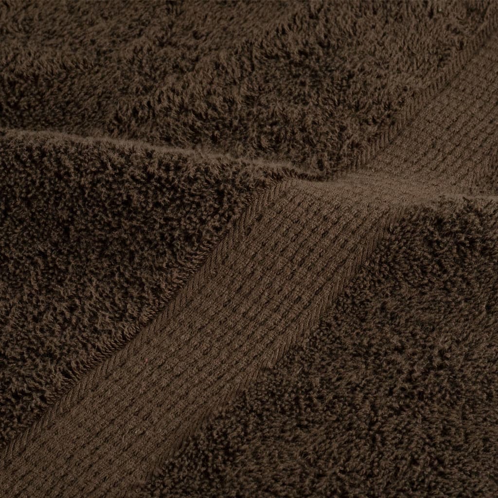 Rankšluosčių rinkinys SOLUND, 12vnt., rudi, 600g/m²