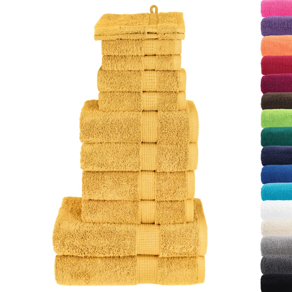 Rankšluosčių rinkinys SOLUND, 12vnt., auksiniai, 600g/m²