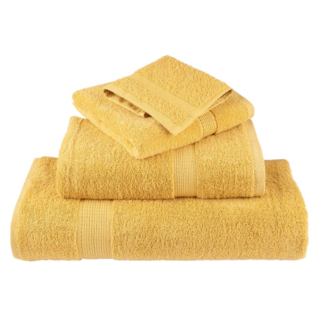 Rankšluosčių rinkinys SOLUND, 12vnt., auksiniai, 600g/m²