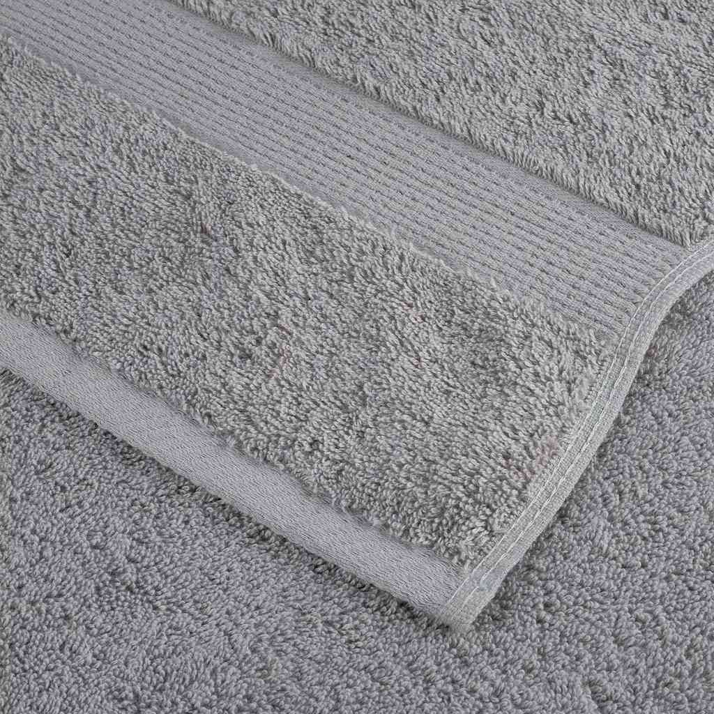 Rankšluosčių rinkinys SOLUND, 12vnt., pilki, 600g/m²