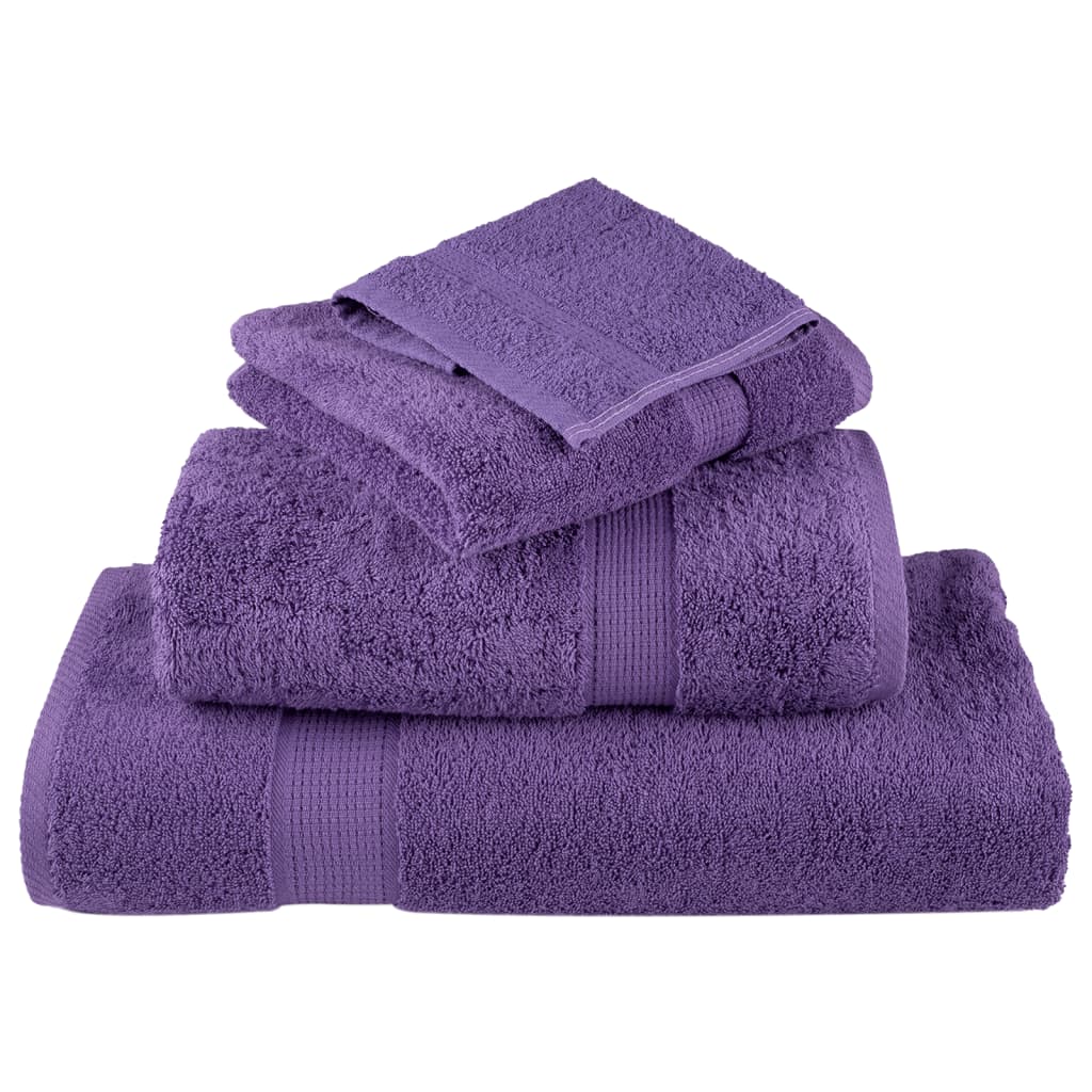 Rankšluosčių rinkinys SOLUND, 12vnt., violetiniai, 600g/m²