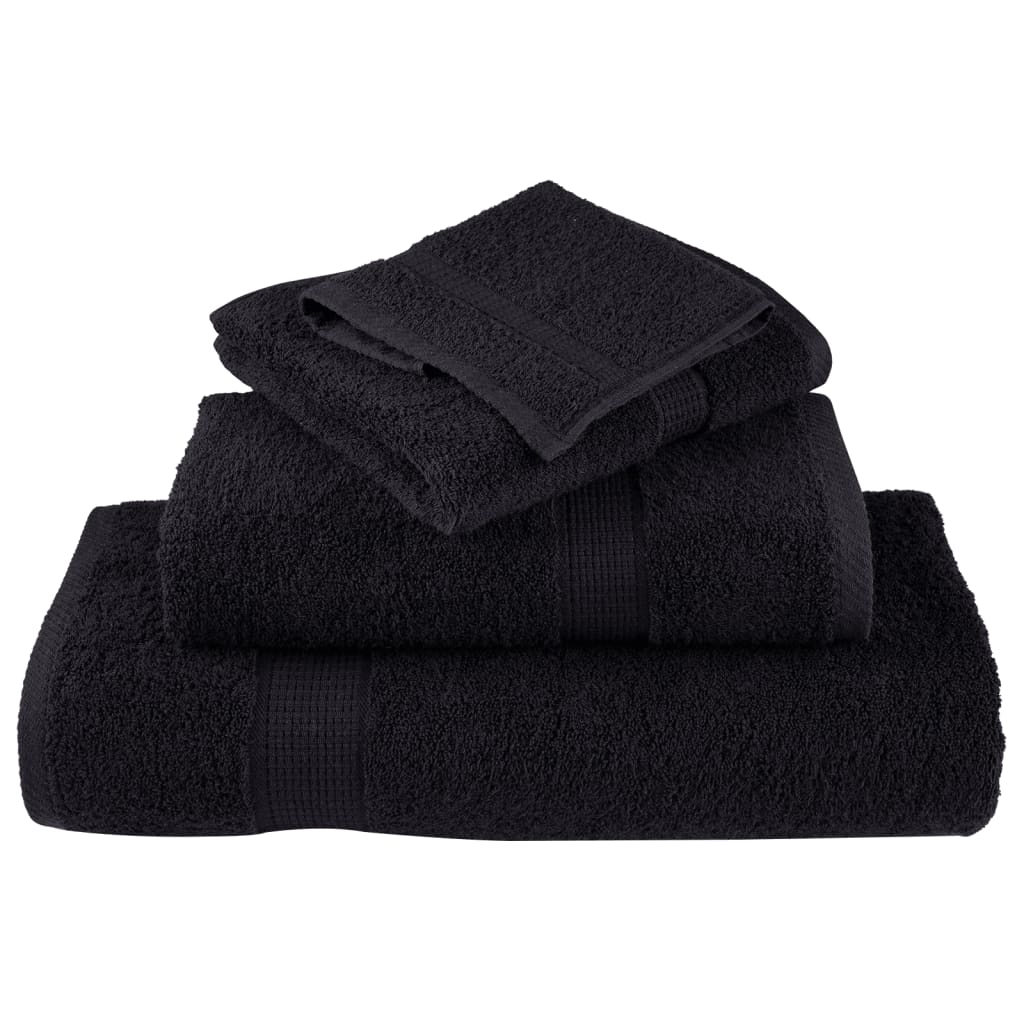 Rankšluosčių rinkinys SOLUND, 12vnt., juodi, 600g/m²